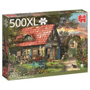 Jumbo (18529) - "Garden Shed" - 500 pieces puzzle
