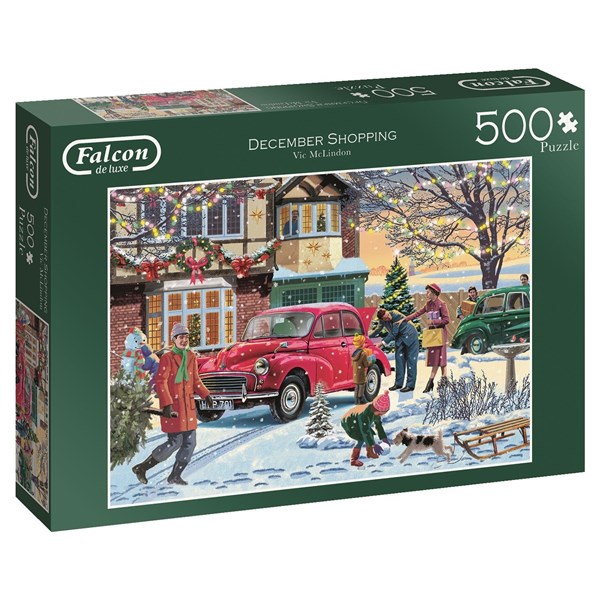 Falcon (11184) - Victor McLindon: "December Shopping" - 500 pieces puzzle