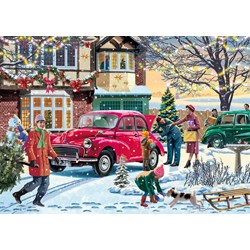 Falcon (11184) - Victor McLindon: "December Shopping" - 500 pieces puzzle