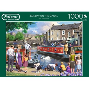Falcon (11206) - Victor McLindon: "Sunday on The Canal" - 1000 pieces puzzle