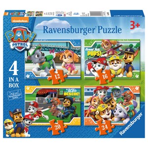 Ravensburger (06936) - "Paw Patrol" - 12 16 20 24 pieces puzzle