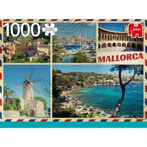 Jumbo (18836) - "Greetings from Mallorca" - 1000 pieces puzzle