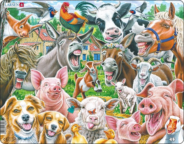 Larsen (CZ1) - "Happy Farm Selfie" - 33 pieces puzzle