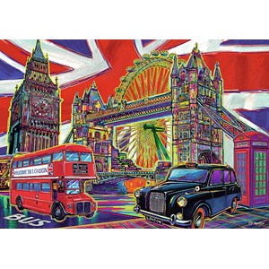 Trefl (10525) - "Colours of London" - 1000 pieces puzzle