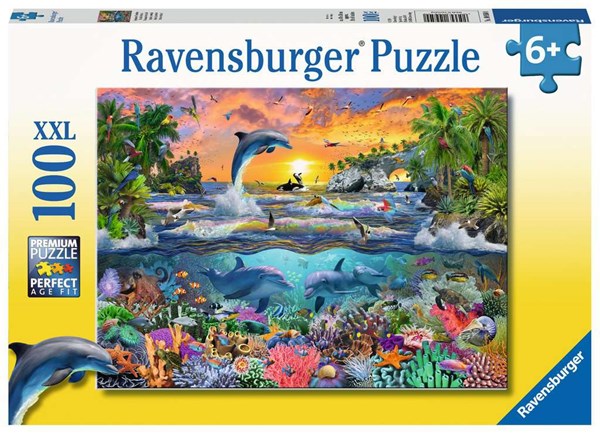 Ravensburger (10950) - "Tropical Paradise" - 100 pieces puzzle