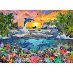 Ravensburger (10950) - "Tropical Paradise" - 100 pieces puzzle