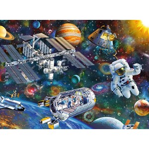 Ravensburger (12692) - "Cosmic Exploration" - 200 pieces puzzle