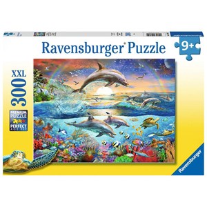 Ravensburger (12895) - "Dolphin Paradise" - 300 pieces puzzle