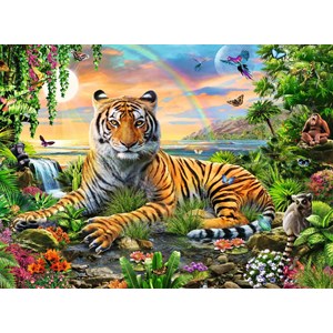 Ravensburger (12896) - "Jungle Tiger" - 300 pieces puzzle