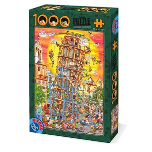 D-Toys (86121) - "Pisa Tower" - 1000 pieces puzzle