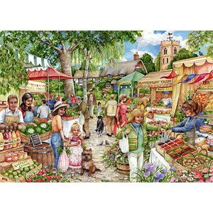 Falcon (11244) - Debbie Cook: "Farmer's Market" - 1000 pieces puzzle