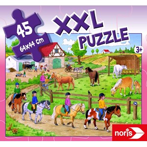 Noris (606031790) - "Holidays on The Ponyhof" - 45 pieces puzzle