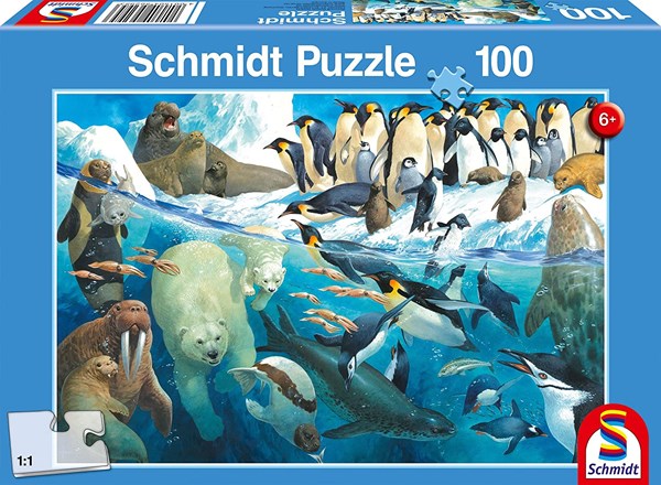 Schmidt Spiele (56295) - "Polar Animals Circle" - 100 pieces puzzle