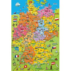 Schmidt Spiele (56312) - "Map of Germany with Pictures" - 200 pieces puzzle