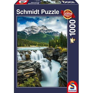 Schmidt Spiele (58360) - "Athabasca Falls, Canada" - 1000 pieces puzzle