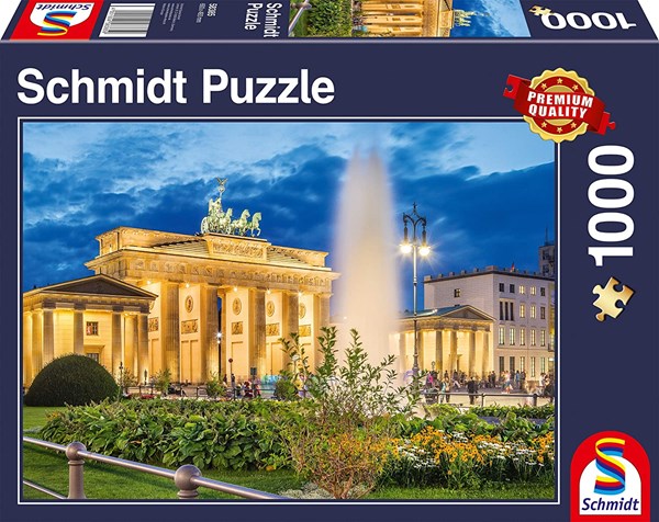 Schmidt Spiele (58385) - "Brandenburg Gate, Berlin" - 1000 pieces puzzle