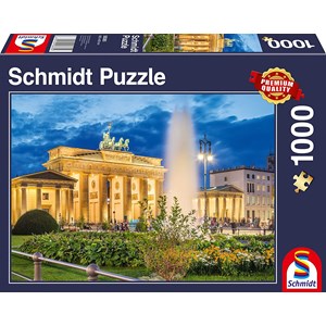 Schmidt Spiele (58385) - "Brandenburg Gate, Berlin" - 1000 pieces puzzle