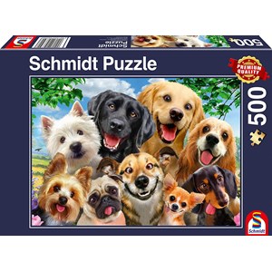 Schmidt Spiele (58390) - "Dog Selfie" - 500 pieces puzzle
