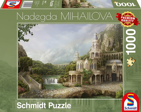 Schmidt Spiele (59611) - Nadegda Mihailova: "Palais in The Mountains" - 1000 pieces puzzle