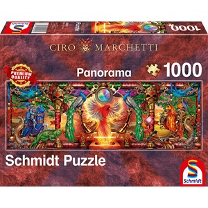Schmidt Spiele (59615) - Ciro Marchetti: "In the Kingdom of the Firebird" - 1000 pieces puzzle