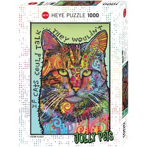 Heye (29893) - "If Cats Could Talk" - 1000 pieces puzzle