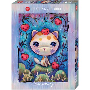 Heye (29895) - Jeremiah Ketner: "Strawberry Kitty" - 1000 pieces puzzle