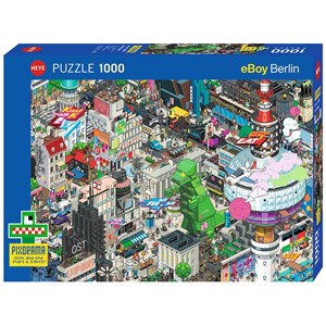 Heye (29915) - eBoy: "Berlin Quest" - 1000 pieces puzzle