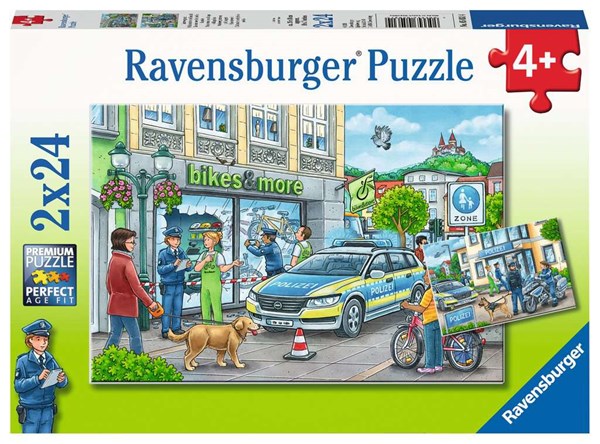 Ravensburger (05031) - "Police at Work" - 24 pieces puzzle