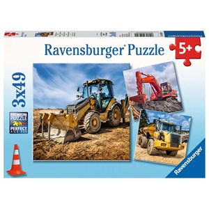 Ravensburger (05032) - "Diggers at Work" - 49 pieces puzzle