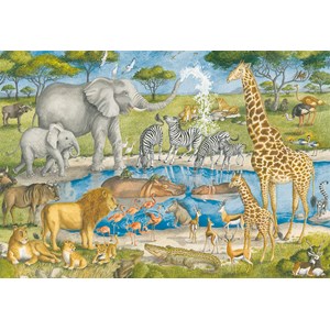 Ravensburger (05542) - "Watering Hole Delight" - 24 pieces puzzle