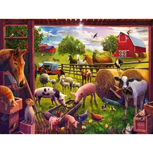 Ravensburger (05558) - "Animals of Bells Farm" - 24 pieces puzzle