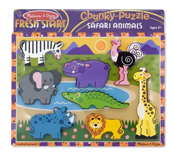 Melissa and Doug (3722) - "Safari" - 8 pieces puzzle