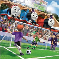 Ravensburger (08037) - "Thomas Watches Soccer" - 49 pieces puzzle