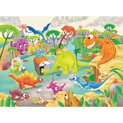 Ravensburger (09516) - "Time Traveling Dinos" - 60 pieces puzzle