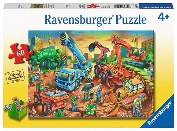 Ravensburger (09517) - "Construction Crew" - 60 pieces puzzle