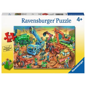 Ravensburger (09517) - "Construction Crew" - 60 pieces puzzle