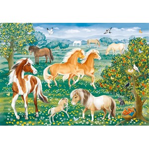 Ravensburger (09639) - "Mustang Meadow" - 60 pieces puzzle