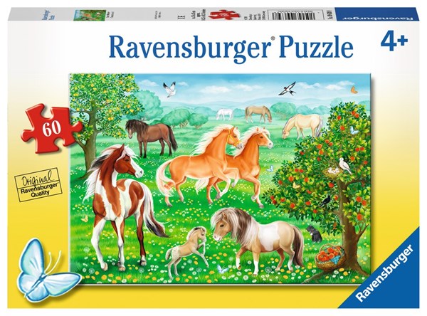Ravensburger (09639) - "Mustang Meadow" - 60 pieces puzzle