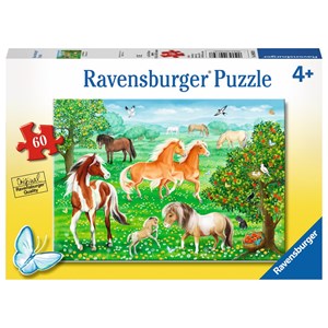 Ravensburger (09639) - "Mustang Meadow" - 60 pieces puzzle