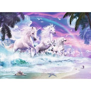 Ravensburger (10057) - "Unicorn Beach" - 150 pieces puzzle