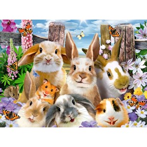 Ravensburger (10949) - "Rabbit Selfie" - 100 pieces puzzle