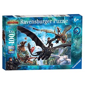 Ravensburger (10955) - "How to Train Your Dragon 3" - 100 pieces puzzle
