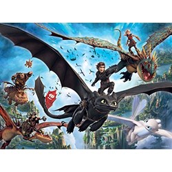 Ravensburger (10955) - "How to Train Your Dragon 3" - 100 pieces puzzle