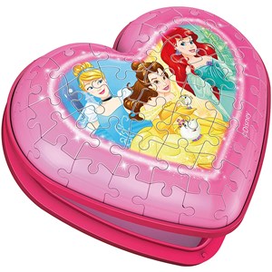 Jigsaw - 3D Puzzle Organiser - Heart Box - Underwater World, 54 Pieces 1  item