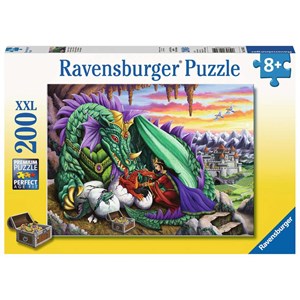 Ravensburger (12655) - "Queen of Dragons" - 200 pieces puzzle