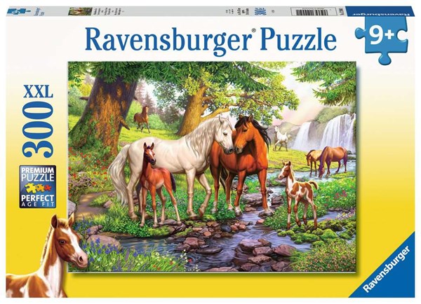 Horses by the Stream Puzzle - 300 piece