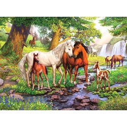 Ravensburger (12904) - "Horses by The Stream" - 300 pieces puzzle
