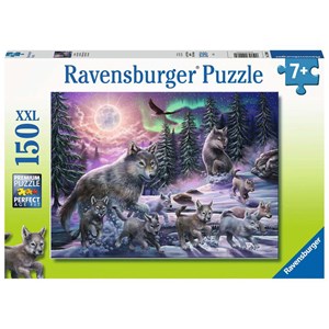 Ravensburger (12908) - "Northern Wolves" - 150 pieces puzzle