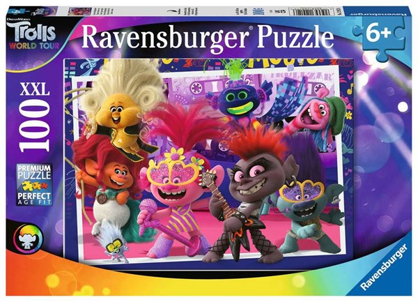 Ravensburger (12912) - "Trolls 2, World Tour" - 100 pieces puzzle