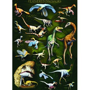 Eurographics (6000-0072) - "Feathered Dinosaurs" - 1000 pieces puzzle